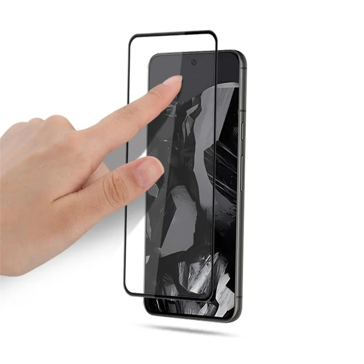 MOCOLO Per Google Pixel 9 / Pixel 9 Pro Protezione Schermo in Vetro Temperato con Stampa Serigrafica - Nero