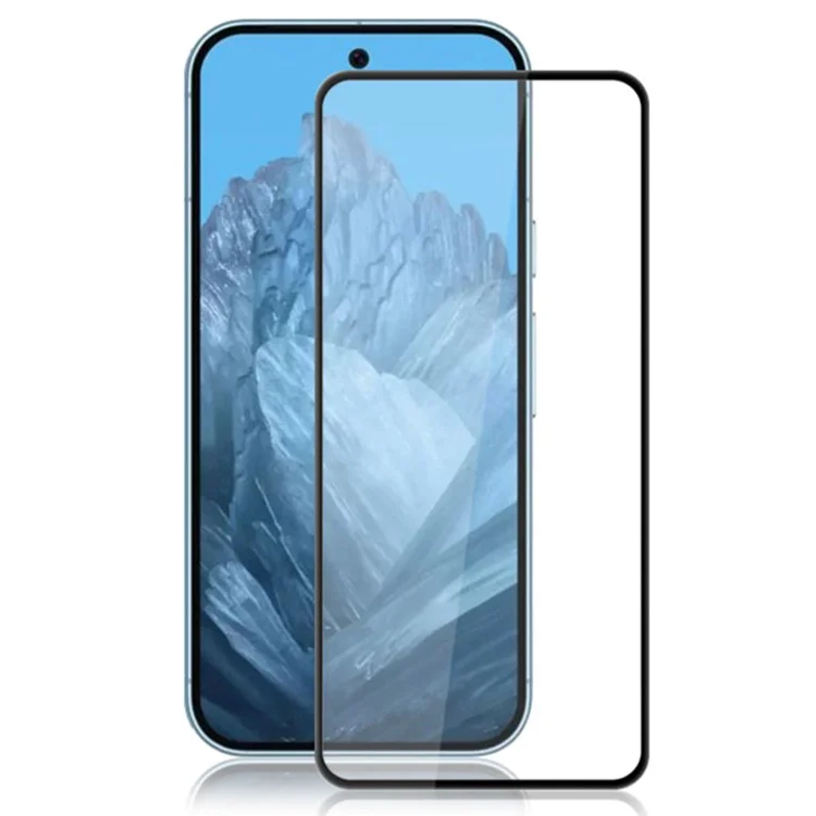 MOCOLO Per Google Pixel 9 Pro XL Protezione Schermo in Vetro Temperato Antischeggia con Stampa in Seta, Nero