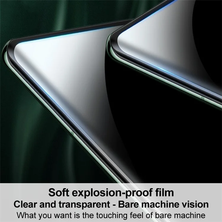 IMAK 2Pcs / Set Hydrogel Film III Pour vivo V30e 5G Protecteur d'écran Soft TPU Ultra Clear Film