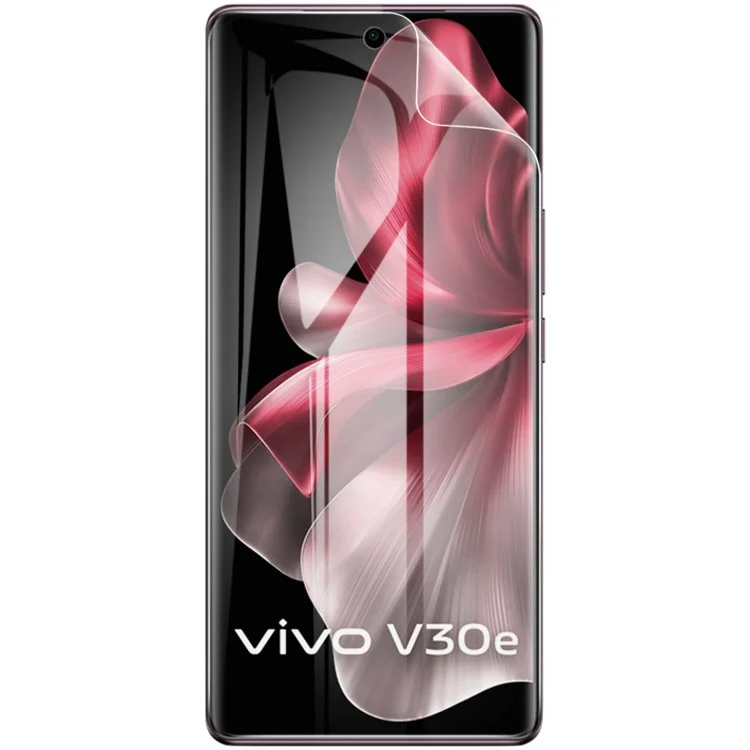 IMAK 2Pcs / Set Hydrogel Film III Pour vivo V30e 5G Protecteur d'écran Soft TPU Ultra Clear Film