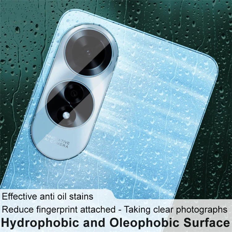 IMAK For Oppo A60 4G Tempered Glass Camera Lens Protector + Acrylic Lens Cap