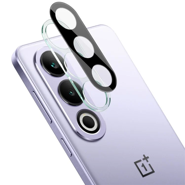 IMAK Pour OnePlus Ace 3V 5G Protection de l'objectif de l'appareil photo Film en verre trempé + Capuchon d'objectif en acrylique (Version noire)