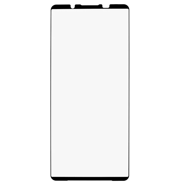 For Sony Xperia 1 VI Tempered Glass Electroplating Anti-Fingerprint Silk Printing Full Glue Screen Protector
