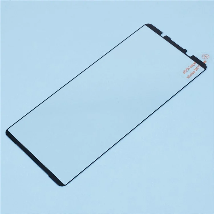 For Sony Xperia 1 VI Tempered Glass Electroplating Anti-Fingerprint Silk Printing Full Glue Screen Protector