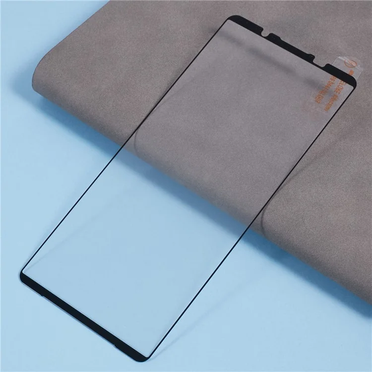 For Sony Xperia 1 VI Tempered Glass Electroplating Anti-Fingerprint Silk Printing Full Glue Screen Protector