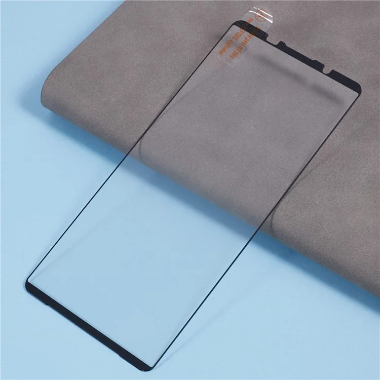 For Sony Xperia 1 VI Tempered Glass Electroplating Anti-Fingerprint Silk Printing Full Glue Screen Protector