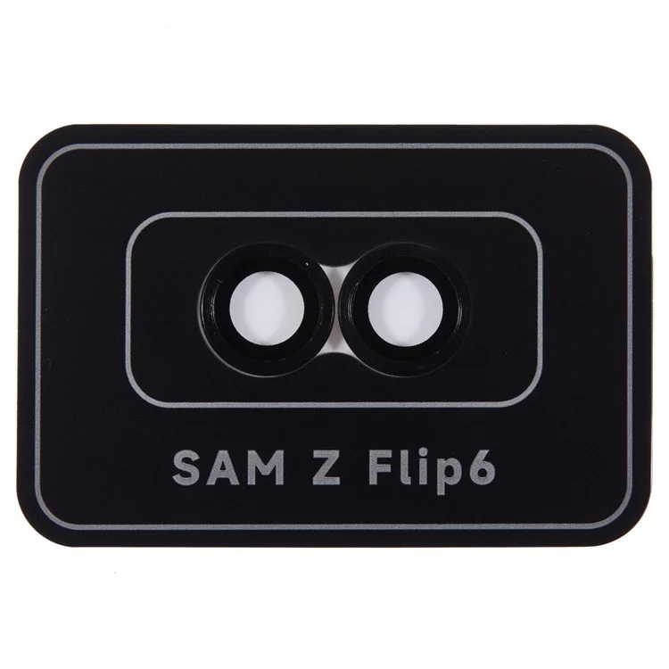 For Samsung Galaxy Z Flip6 5G Camera Lens Protector Precise Positioning Individual Lens Film Set - Black