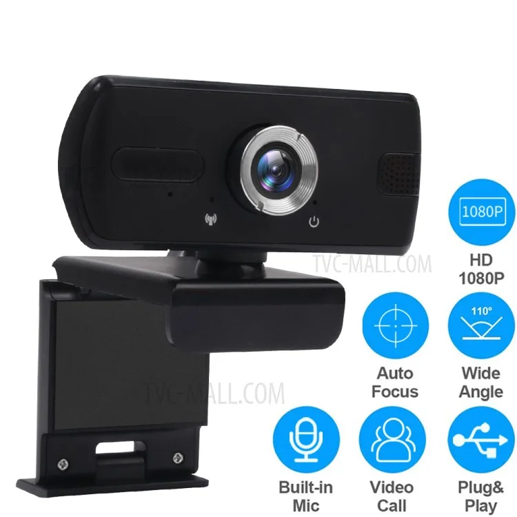 High Definition 1080P Camera Web Cam USB Computer Camera Built-in Mic Camera