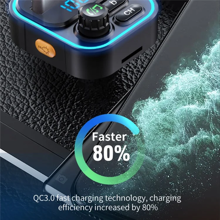 WEKOME WP-C52 Carregador de Carro Bluetooth MP3 PD 20W de Carregamento Rápido