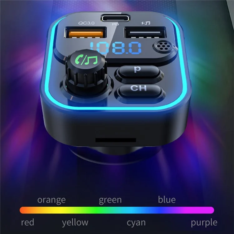 WEKOME WP-C52 Carregador de Carro Bluetooth MP3 PD 20W de Carregamento Rápido