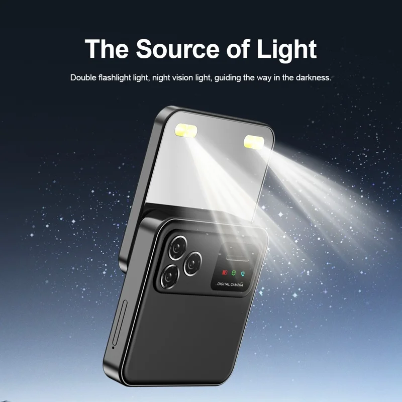 R18 Pro Dual SIM Standby Rotating 2G Phone with 2.4 inch Color Screen - Gold