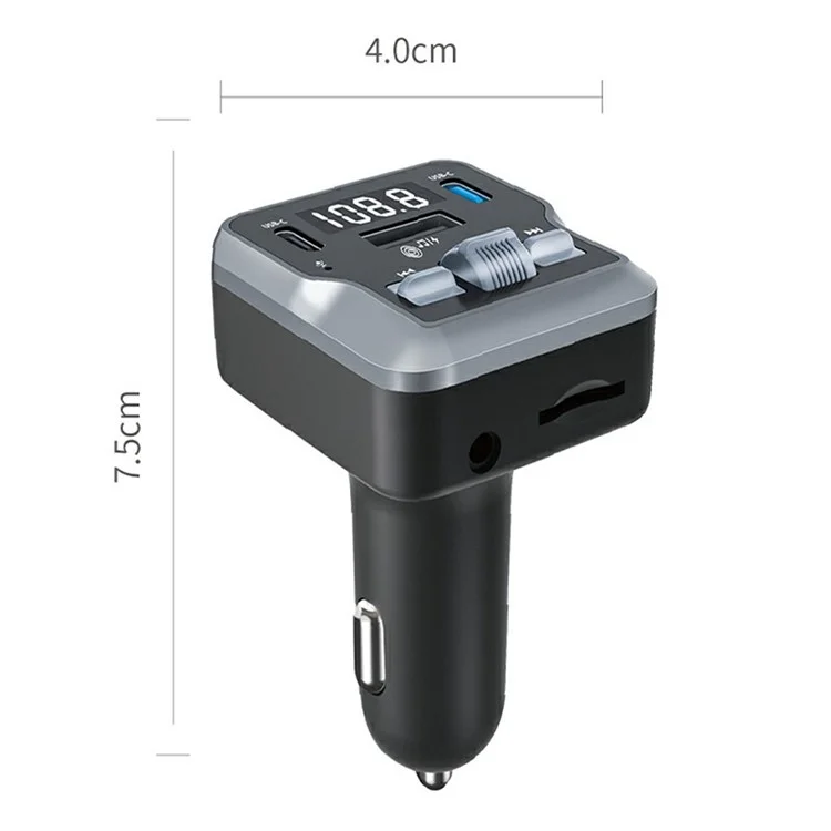 C66 Carregador de Carro Multifuncional FM Adaptador Bluetooth Player Com Controle Remoto