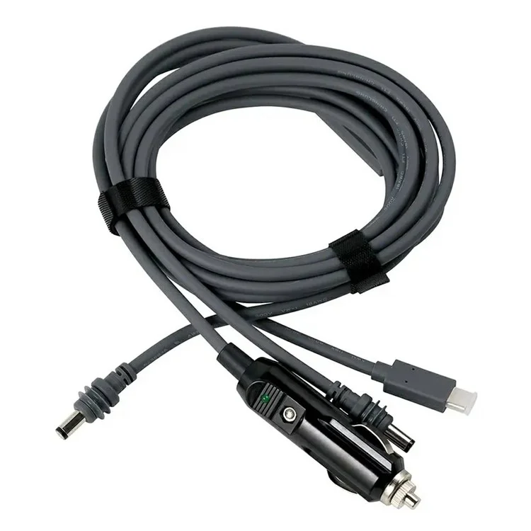10m For Starlink Space-X Mini 3-in-1 Type-C Cigarette Lighter Car Charger Power Cord