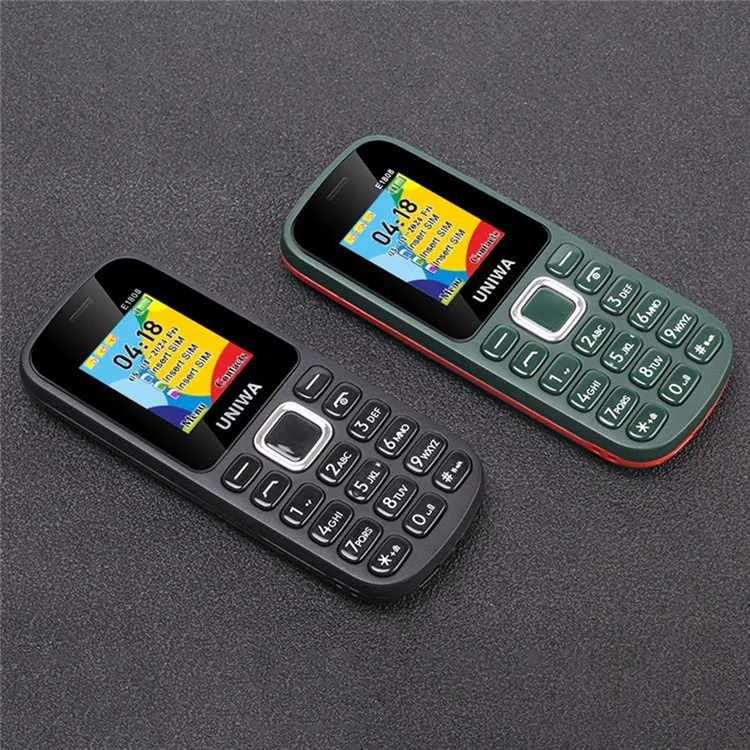 UNIWA E1808 1.77 Inch 3 SIM Card 3 Standby Phone with Flashlight Radio Function - Blue