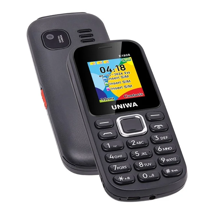 UNIWA E1808 1.77 Inch 3 SIM Card 3 Standby Phone with Flashlight Radio Function - Blue