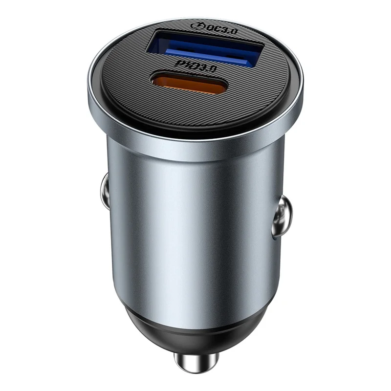 WIWU Wi-CC030 Nano Lite 35W USB-C + USB Car Charger PPS Fast Charging Dual Port Adapter