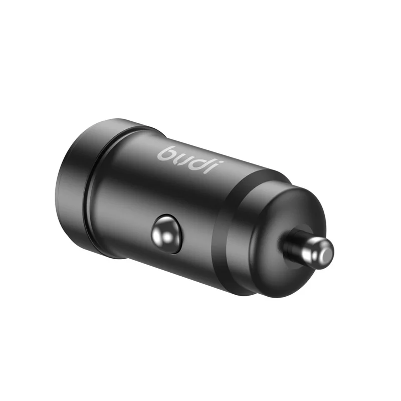 BUDI CC602B Mini Car Charger 48W Quick Charge USB A + USB C Dual Port Cigarette Lighter Adapter
