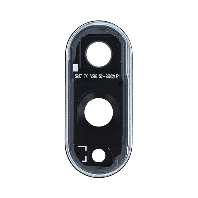 For Samsung Galaxy S25 Edge S937 OEM Back Camera Lens Ring Cover with Glass Lens (without Logo) - Silver