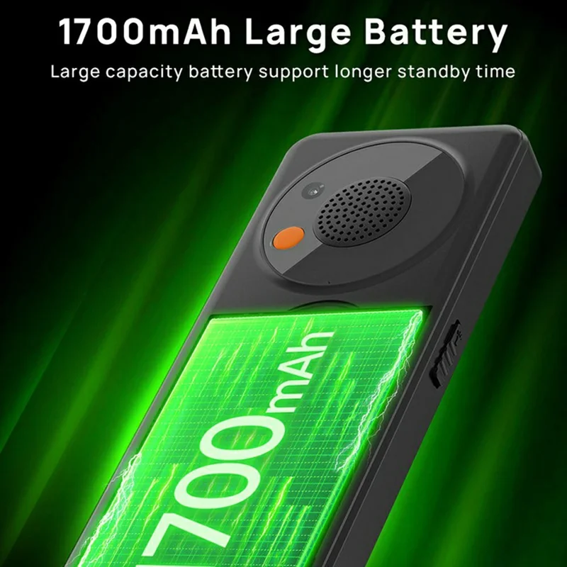 UNIWA V2000 2.4 Inch 4G Bar Phone Dual SIM Dual Standby Feature Phone - Black