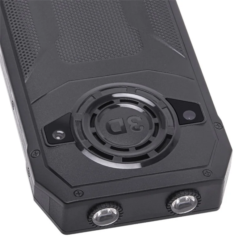 MXMID Q6000 2.4 Inch Display Phone Dual SIM Standby GSM Keypad Bar Phone with Dual LED Flashlight - Black