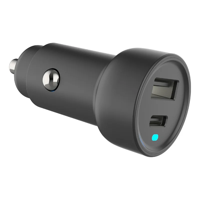 Adaptateur de charge rapide PD 3.0 + QC3.0 20 W avec ports USB-A et Type-C, chargeur pour voiture à double port - Noir, achat en vrac