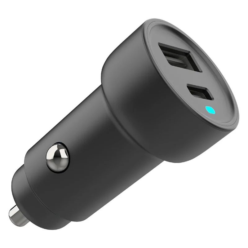Bulk Purchasing PD 3.0 + QC3.0 45W Fast Charging Adapter USB-A + Type-C Dual Port Car Charger - Black