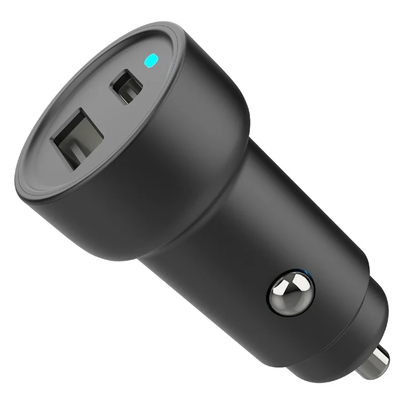 Bulk Purchasing PD 3.0 + QC3.0 45W Fast Charging Adapter USB-A + Type-C Dual Port Car Charger - Black
