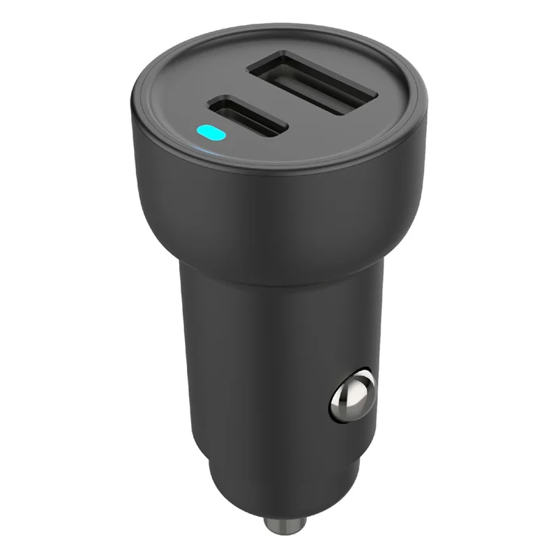 Bulk Purchasing PD 3.0 + QC3.0 65W Fast Charging Adapter USB-A + Type-C Dual Port Car Charger - Black