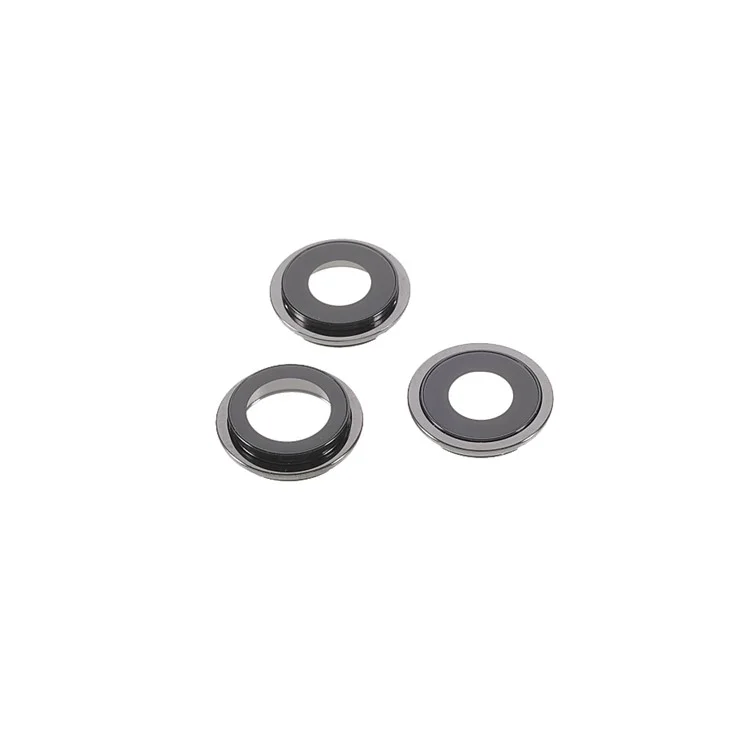 Anneau de recouvrement de lentille de caméra arrière OEM avec lentille en verre de rechange pour iPhone 12 Pro 6.1 pouces - Noir