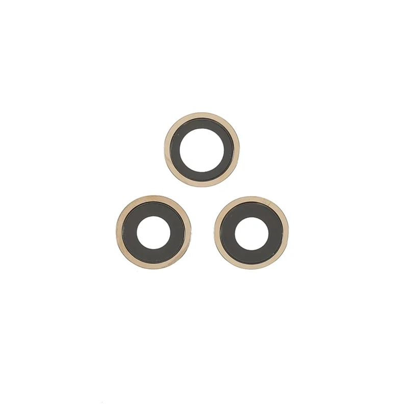 OEM Rear Back Camera Lens Ring Repair Cover with Glass Lens Replacement for iPhone 12 Pro 6.1 inch - Gold