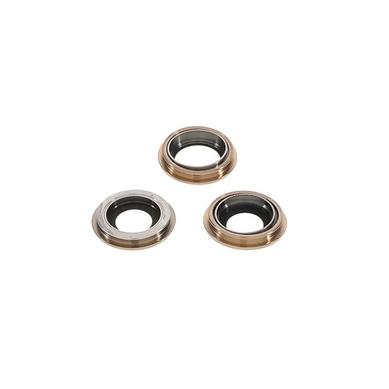OEM Rear Back Camera Lens Ring Repair Cover with Glass Lens Replacement for iPhone 12 Pro 6.1 inch - Gold