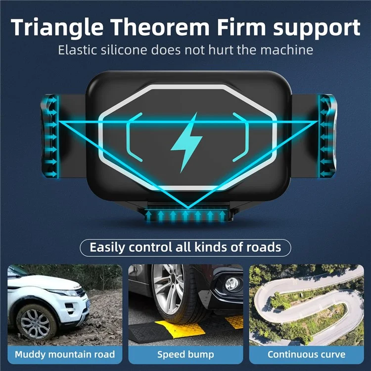 S15 Carro Painel Do Carro / Suporte De Ventilação De Ar Automático De Fixação Automática Carregador Sem Fio Suporte Suporte De Carregamento