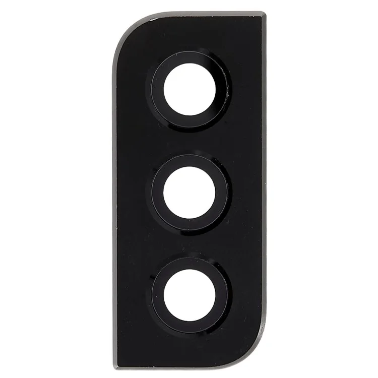For Samsung Galaxy S22 5G S90/S22+ 5G S906 OEM Back Camera Lens Ring Cover with Glass Lens Replacement (without Logo) - Black