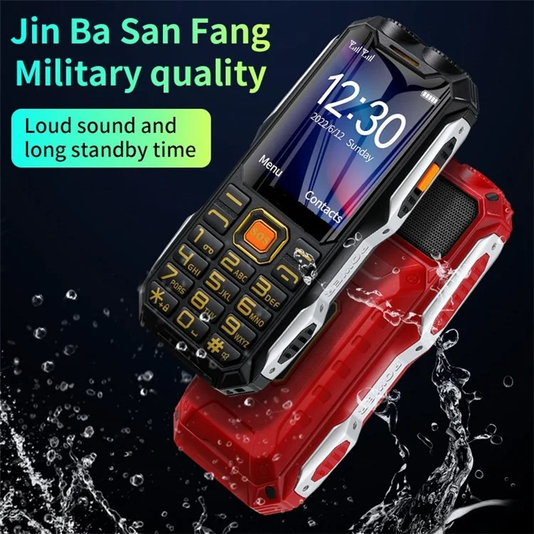 Téléphone Mobile à Écran HD Q8 de 2,4 Pouces 16800mAh Téléphone Cellulaire Avec Double Lumières Prise en Charge le Réveil, la Calculatrice, le Calendrier, Les Fonctions de Livre Électronique - Vert