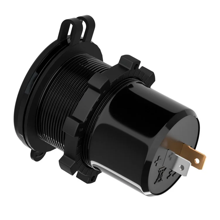 ZH-1427B2 Affichage de tension USB+Type-C Ports doubles PD 20W Chargeur de voiture rapide avec commutateur indépendant