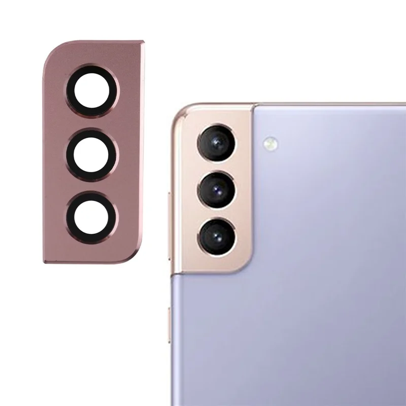 Para o Samsung Galaxy S21+ 5G G996 OEM Phone Trow Camera Rim Lente Tampa (sem Logotipo) - Rosa