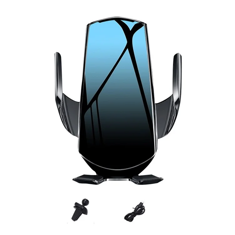 Q6 Drahtloses Auto Ladegerät Mount Infrarot Sensor Wireless Ladegerät Back Touch Auto Clamping Air Entlüftung Telefonhalter Support QC2.0 / 3.0 Protokoll
