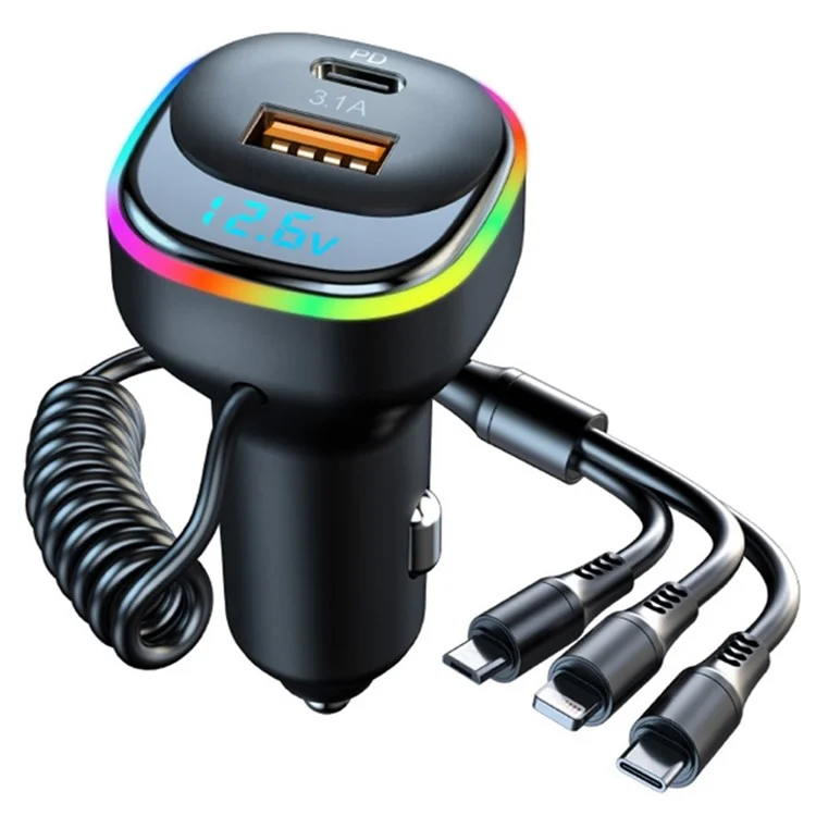 Adaptateur de Chargeur de Chargeur de Chargeur de Chargeur Élastique 3-en-1 du Chargeur