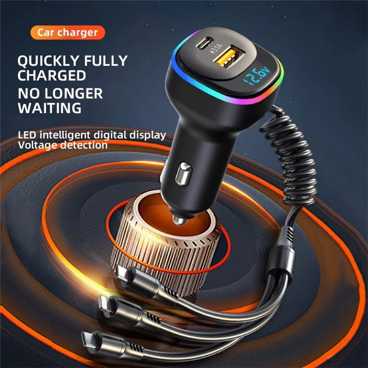 Adaptateur de Chargeur de Chargeur de Chargeur de Chargeur Élastique 3-en-1 du Chargeur