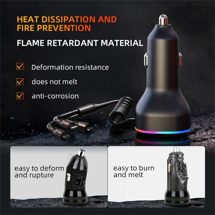 Adaptateur de Chargeur de Chargeur de Chargeur de Chargeur Élastique 3-en-1 du Chargeur
