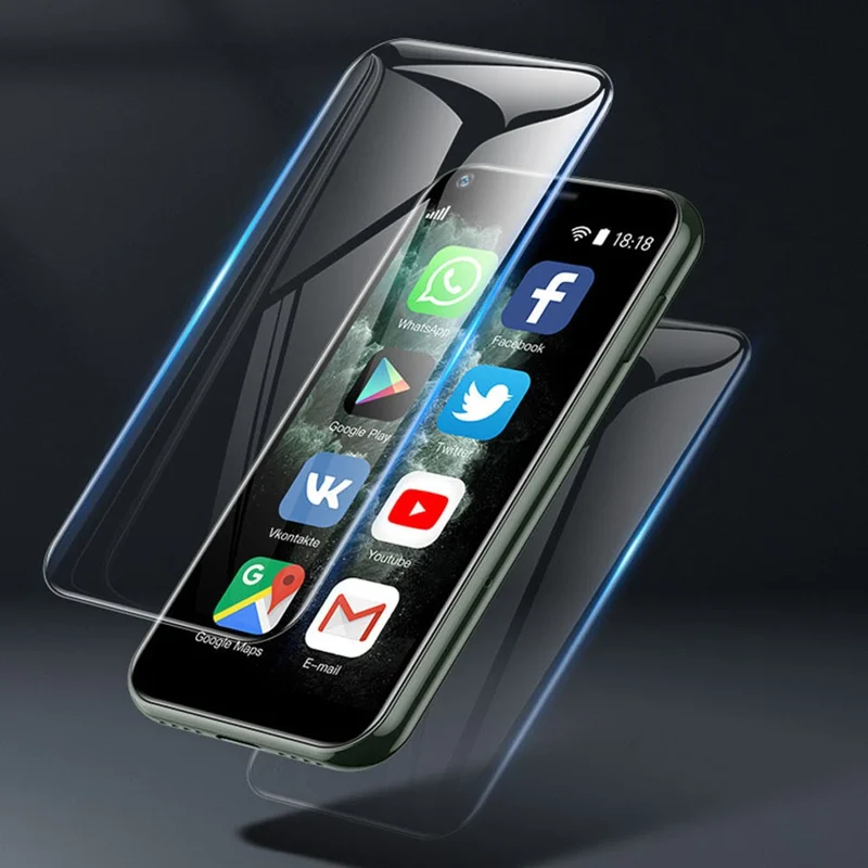 SOYES XS11 Mini 3G Smartphone Android 6.0 3D Glass HD Camera Dual SIM Quad Core Palm Mobile Phone - Pink