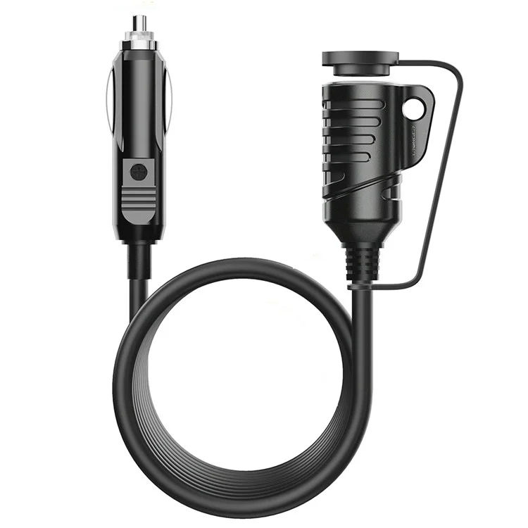 TR-29 3.6m 12V / 24V Extensão do Isqueiro do Carro Plug Macho para Tomada Fêmea 16AWG Cabo Extensor com Fusível de 15A