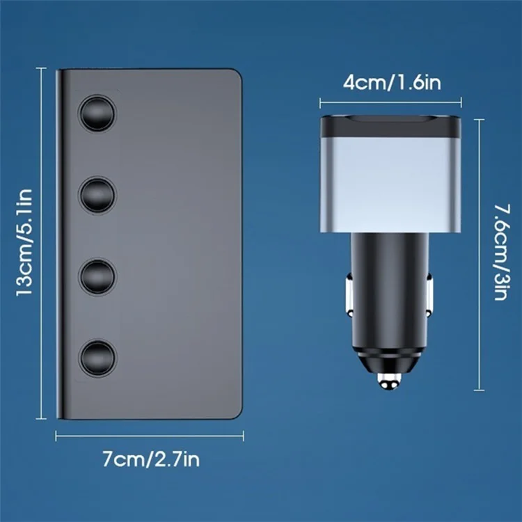 TR-54 Multi-ports Usb-auto-ladegerät PD+QC3.0 Fast Car Ladegerät Adapter 12V-24V Gerät 3 Sockel Zigarette Leichter Splitter