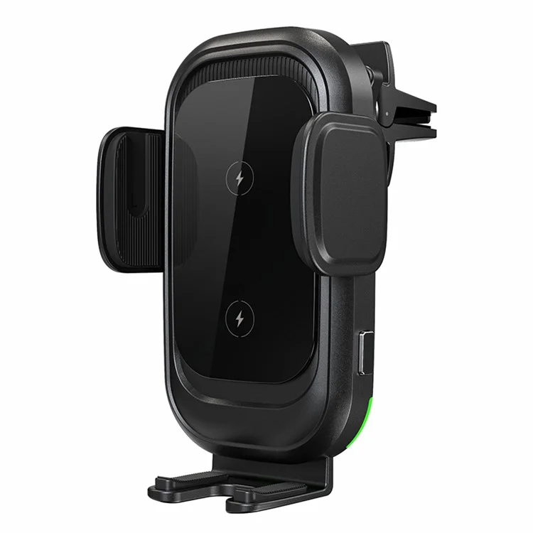 CW30 Cell Phone Holder Car Mount Dual Coil 15W Wireless Charger for Samsung Z Flip Series (CE Certified)