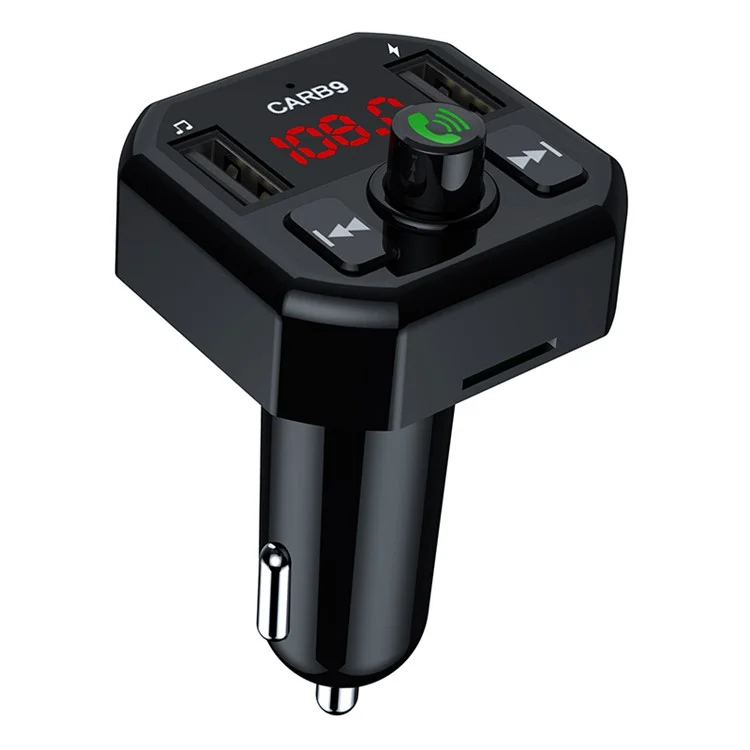 Lecteur MP3 pour voiture X9 avec arrêt automatique, mémoire, Bluetooth, appel et émetteur FM avec double port USB