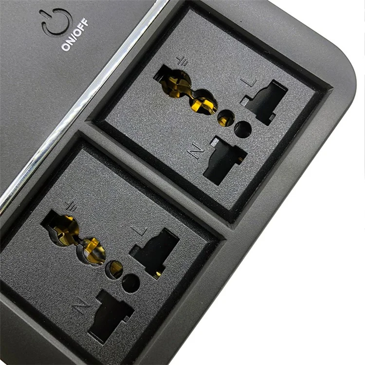 1661 Inversor de Energia de 200W para Isqueiro de Carro, Carregador de Carro USB+Type-C para 220V QC3.0