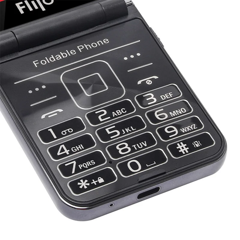 F265 2.55 Inches Cell Phone 4 SIM Cards Keypad Folding Mobile Phone - Purple / Language Pack 1