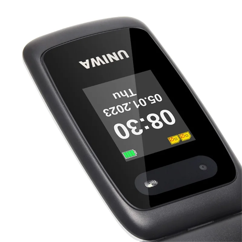UNIWA V202T Telefono Pieghevole 4G con Display da 1,77 Pollici, Doppia SIM, Lunga Durata della Batteria, FM, SOS, Torcia - Nero / Confezione Multilingua 2