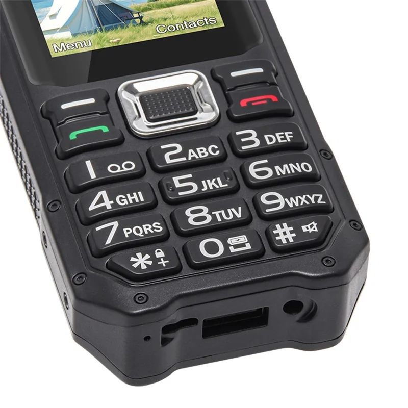 UNIWA M6000 2.4-Inch 2G 4-SIM Cards Ultra Long Standby Cell Phone with Power Bank Function - Green
