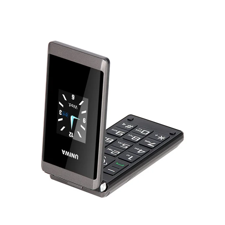 UNIWA X28 2.8-Inch Dual-Screen Display 2G Bar Phone - Black / Language Pack A